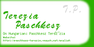 terezia paschkesz business card